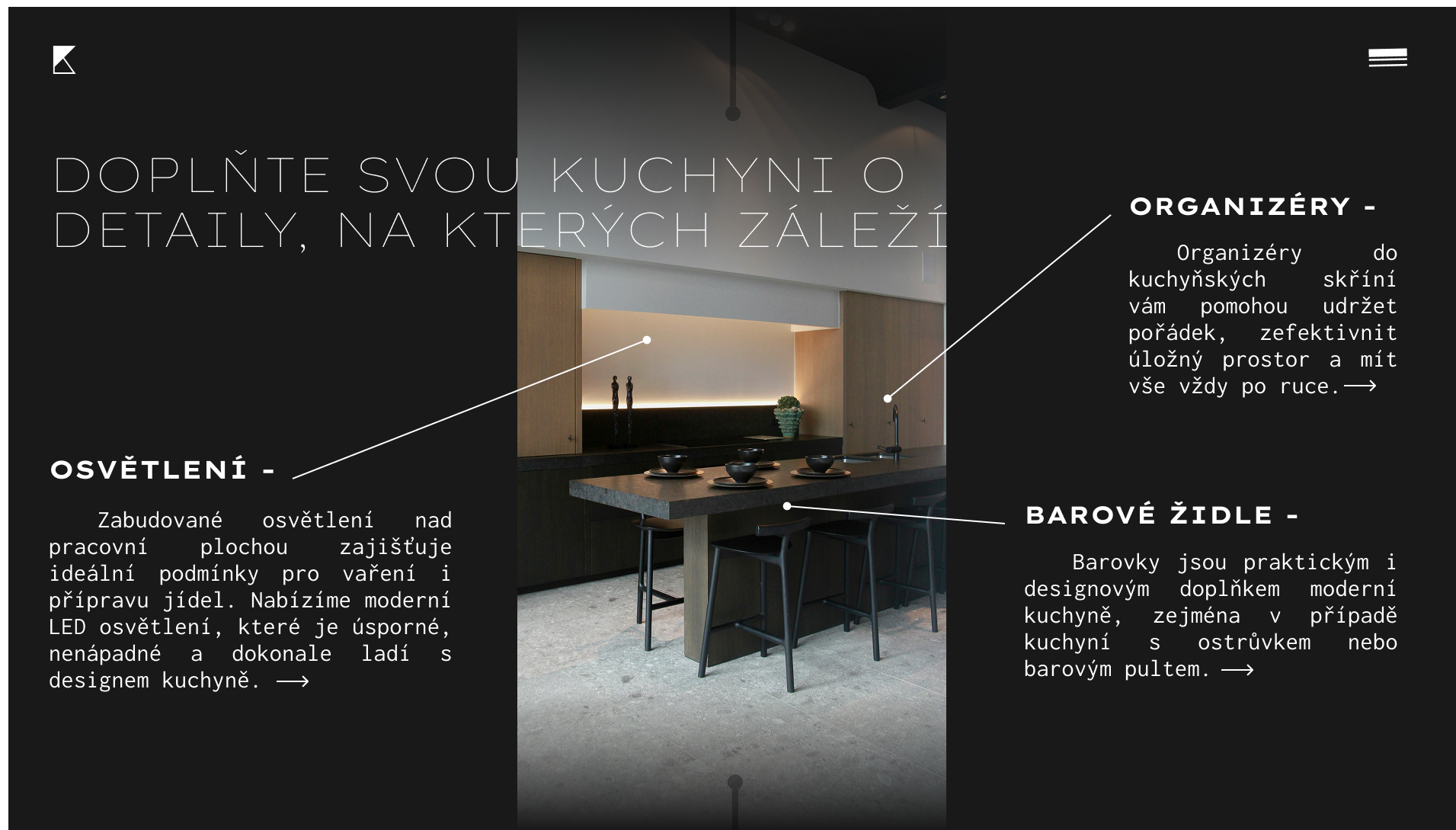 Сторінка з аксесуарами для кухні